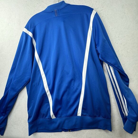 Adidas Adipure Men’s Large Blue & White Full Zip Track Jacket Zipup - Picture 10 of 13